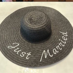 Just married sun hat!